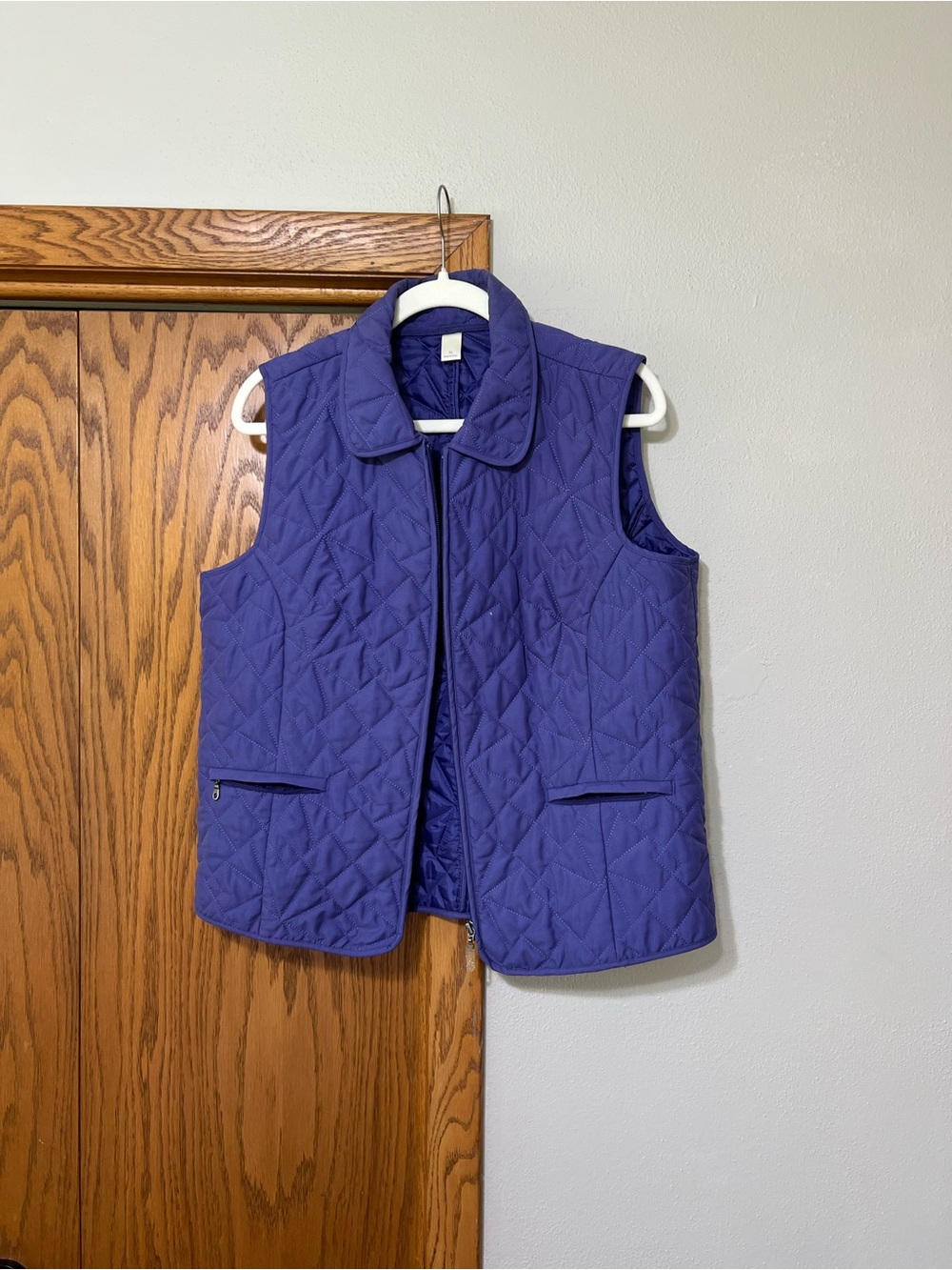 Source Unknown Quilted Vest in Deep Violet